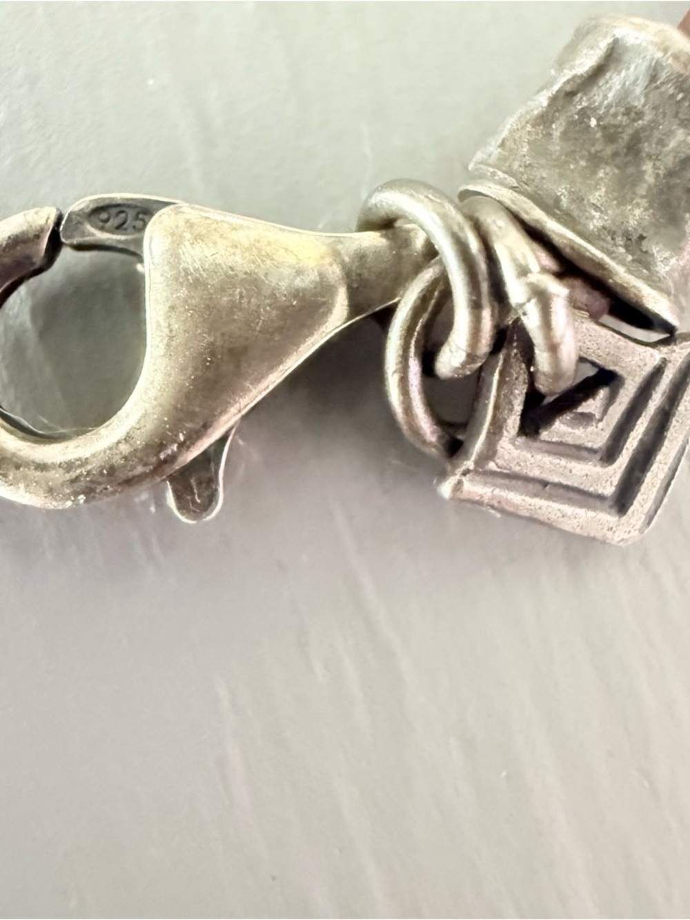 Silpada 925 Sterling Silver Beaded Pendant Leather Necklace - Picture 8 of 10